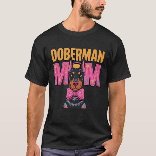 Doberman Mama T-Shirt (Vorderseite)