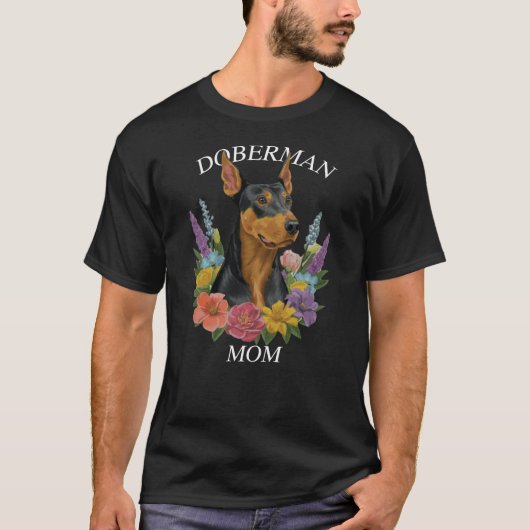 Doberman Mama T-Shirt (Vorderseite)