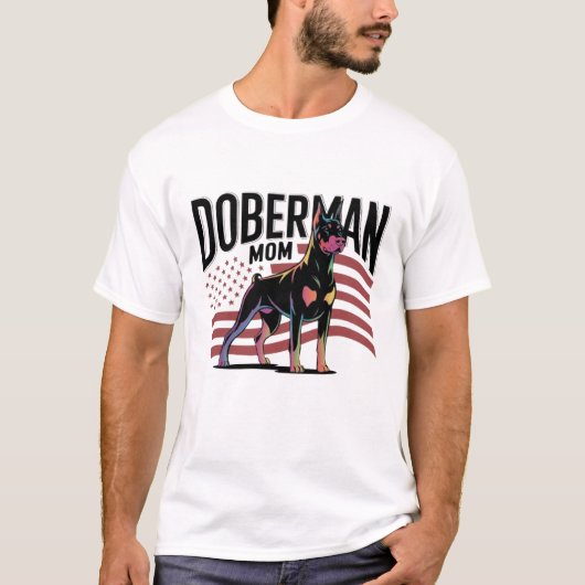 Doberman Mama T-Shirt (Vorderseite)