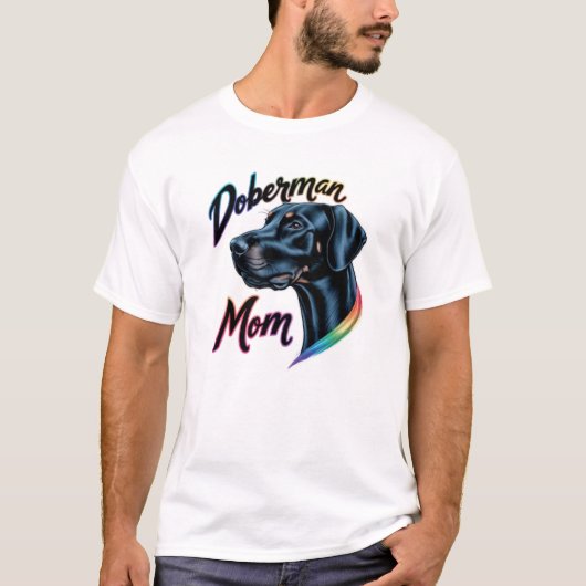 Doberman Mama T-Shirt (Vorderseite)