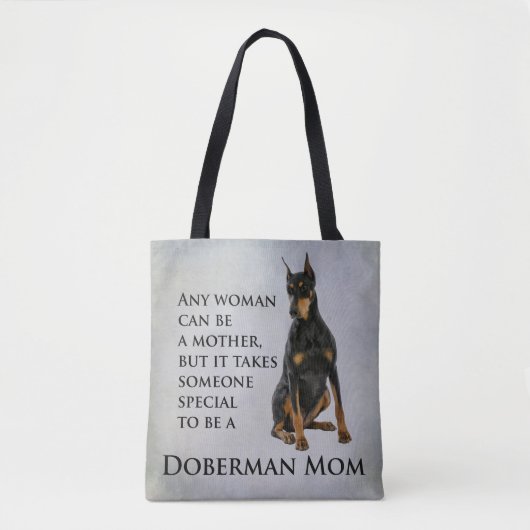 Doberman Mama Tasche (Vorderseite)