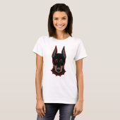 Doberman Mascot Unisex T-Shirt (Vorne ganz)