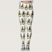 Doberman mit Ostereiern Leggings (Vorderseite)