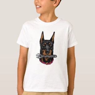 Doberman mit Schlüssel T-Shirt