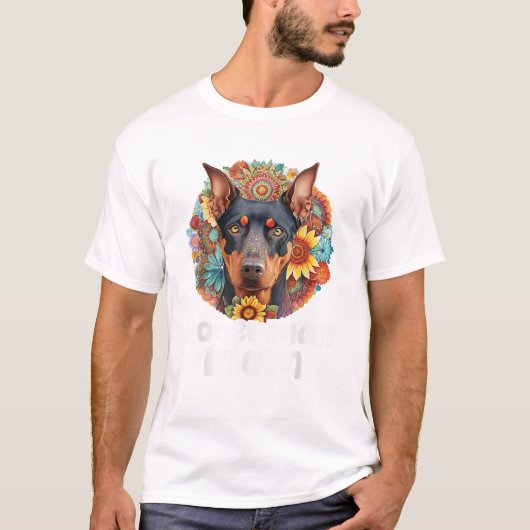 Doberman Mom Mother s Day Dog T-Shirt (Vorderseite)
