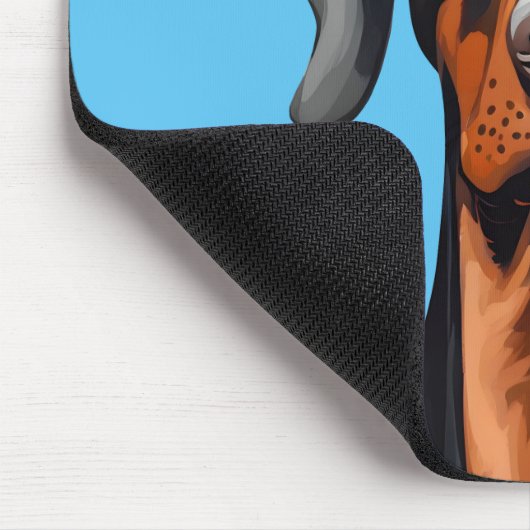 Doberman Mousepad (Ecke)