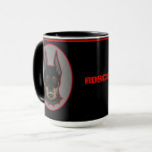 Doberman Name Coffee Gift Coffee Tasse (Vorderseite Links)