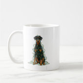 Doberman Nscher Christmas I'm Fine Everything Is F Kaffeetasse (Links)