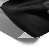 Doberman on Toilet, Newspaper, Funny Bathroom Art Poster (Ecke)