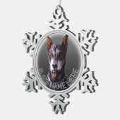 Doberman Ornament Personalisiert Hunde Dekoration (Rechts)