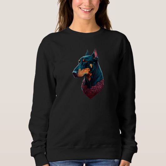 Doberman Pincher Design Doberman Valentines Day_3 Sweatshirt (Vorderseite)