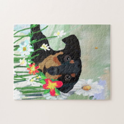 Doberman Pincher Puppy Jigsaw Puzzle (Horizontal)