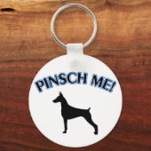 DOBERMAN "PINSCH MIR!" SCHLÜSSELANHÄNGER (Vorderseite)
