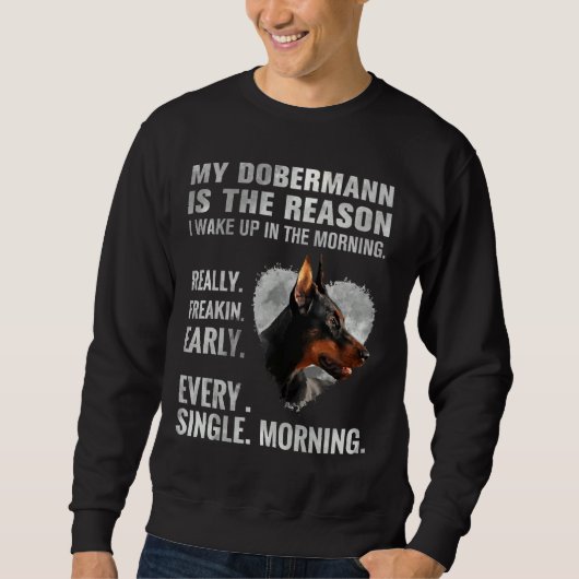 Doberman Pinscher 570 Sweatshirt (Vorderseite)