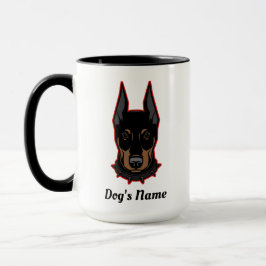 Doberman Pinscher Add Name Gift Coffee Tasse