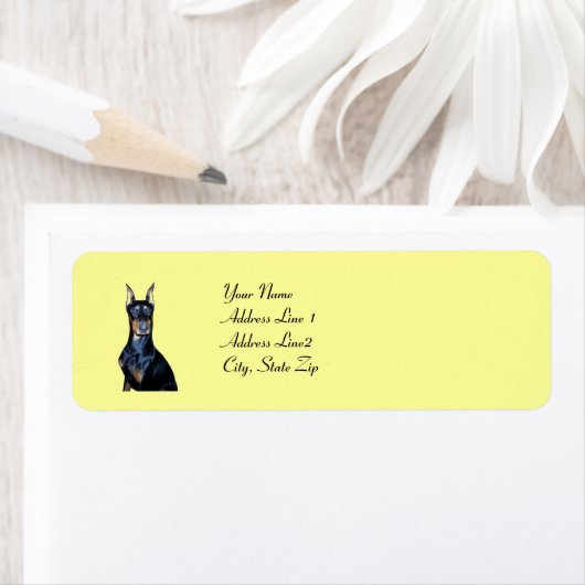 Doberman Pinscher Address Labels (Insitu)