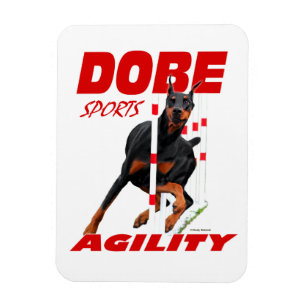 Doberman Pinscher Agility Magnet