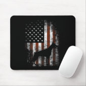 Doberman Pinscher American Flag Patriotische Gesch Mousepad (Mit Mouse)