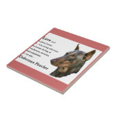 Doberman Pinscher Art Liebe ist... Fliese (Seite)