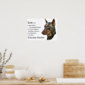 Doberman Pinscher Art Print Poster (Küche)