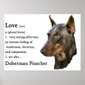 Doberman Pinscher Art Print Poster (Vorne)