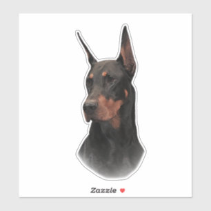 Doberman Pinscher Aufkleber