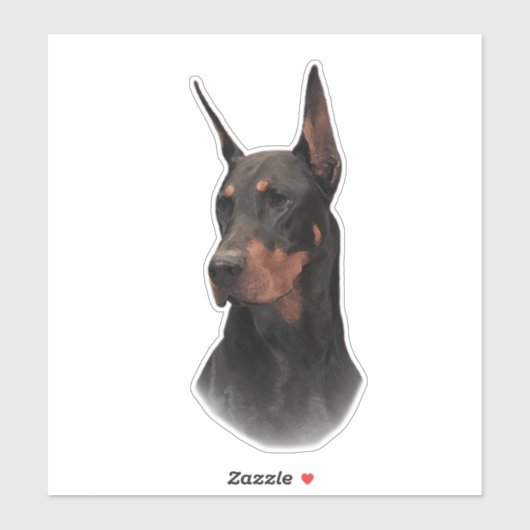 Doberman Pinscher Aufkleber (Blatt)