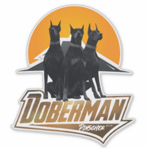 Doberman Pinscher Aufkleber