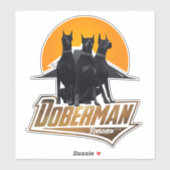 Doberman Pinscher Aufkleber (Blatt)