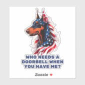 Doberman Pinscher Aufkleber (Blatt)