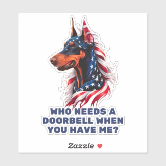 Doberman Pinscher Aufkleber (Blatt)