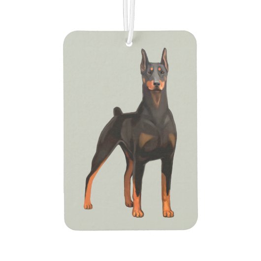 Doberman Pinscher Autolufterfrischer (Rückseite)