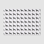 Doberman Pinscher Basic Hund Rasse Illustration Seidenpapier (Vorderseite)