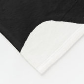 Doberman Pinscher Black and tan Silhouette Fleecedecke (Ecke)