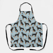 Doberman Pinscher Bones and Paws Schürze (Vorderseite)