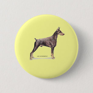 Doberman Pinscher Button
