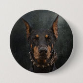 Doberman Pinscher Button (Vorderseite)