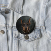 Doberman Pinscher Button (Beispiel)