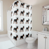 Doberman pinscher Cartoon Duschvorhang (Beispiel)
