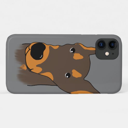Doberman pinscher Cartoon iPhone / iPad Gehäuse Case-Mate iPhone Hülle (Rückseite (Horizontal))