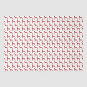 Doberman Pinscher Christmas Dog Silhouette White Seidenpapier