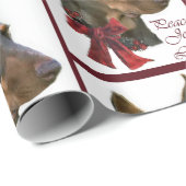 Doberman Pinscher Christmas Geschenkpapier (Rolleneckpunkt)
