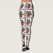Doberman Pinscher Christmas Leggings (Rückseite)