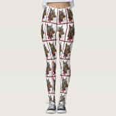 Doberman Pinscher Christmas Leggings (Vorderseite)
