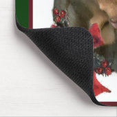 Doberman Pinscher Christmas Mousepad (Ecke)