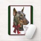 Doberman Pinscher Christmas Mousepad (Mit Mouse)