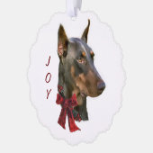 Doberman Pinscher Christmas Ornament Karte (Links)