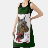 Doberman Pinscher Christmas Schürze (InSitu)