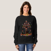 Doberman Pinscher Christmas Tree Dog Santa Xmas Pa Sweatshirt (Vorne ganz)