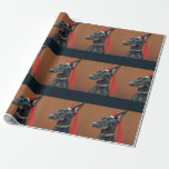 Doberman Pinscher Christmas Wrapping Paper Geschenkpapier<br><div class="desc">So süß Doberman Pinscher Christmas</div>